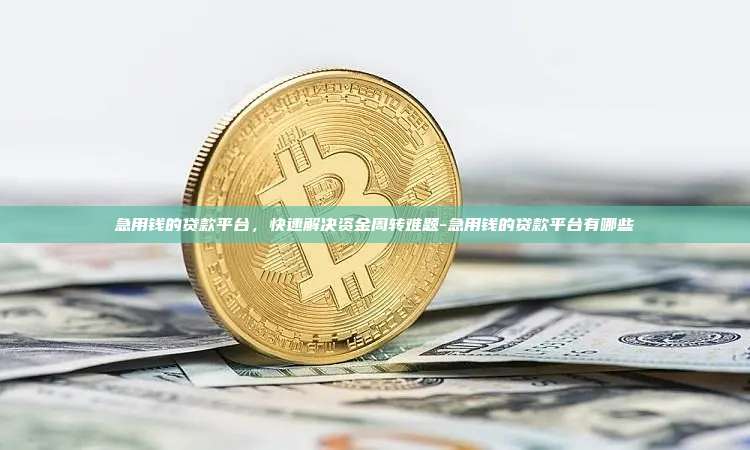 急用钱的贷款平台，快速解决资金周转难题-急用钱的贷款平台有哪些-第1张图片-欧易电脑下载